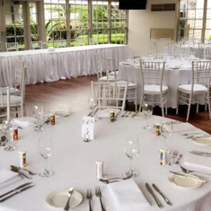 Hire White Round Banquet Tablecloth Hire