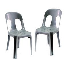 Hire Grey Pipee Plastic Chair