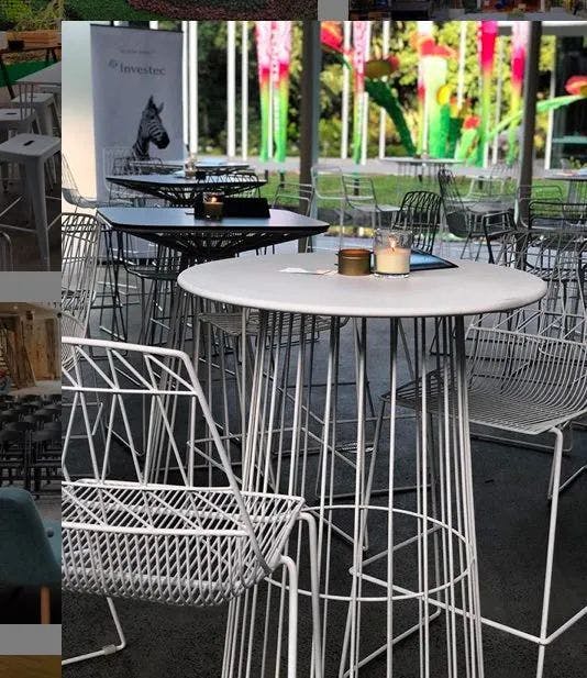 Hire White Wire Stool Hire, hire Chairs, near Chullora image 2