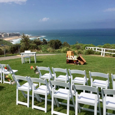 Hire White Chairs, in Seaforth, NSW