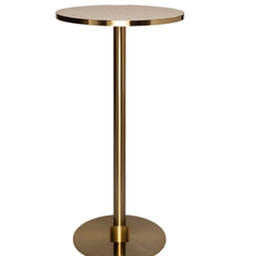 Hire Brass Cocktail Bar Table Hire – Pink Terrazzo Top, in Wetherill Park, NSW