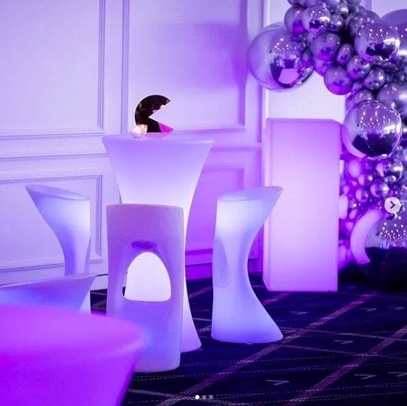 Hire Glow Cocktail Bar Table Hire, hire Tables, near Blacktown image 1