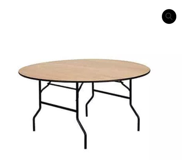 Hire Wooden Round Table Hire 6 Feet, in Riverstone, NSW