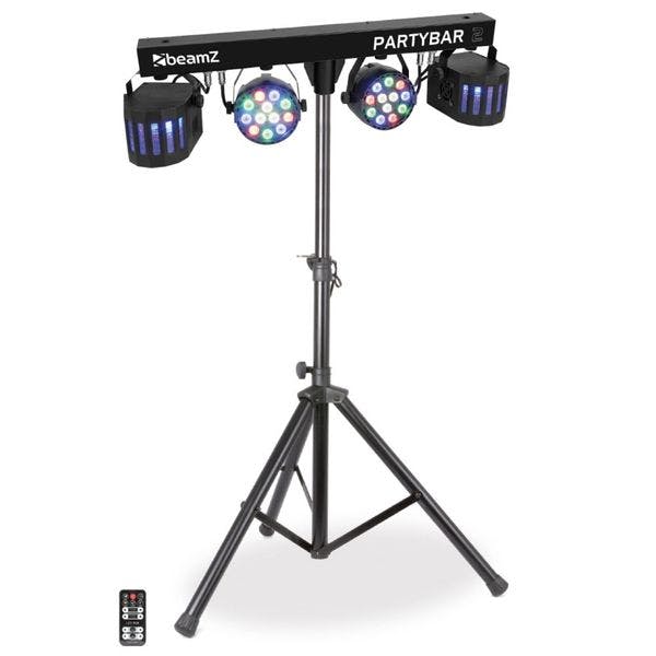 Hire Lights -  Beamz PartyBar 2 All-In-One LED DJ Lighting System +  CR Lite Razor Sound Activated LED Effect Light w/ Str, in Dee Why