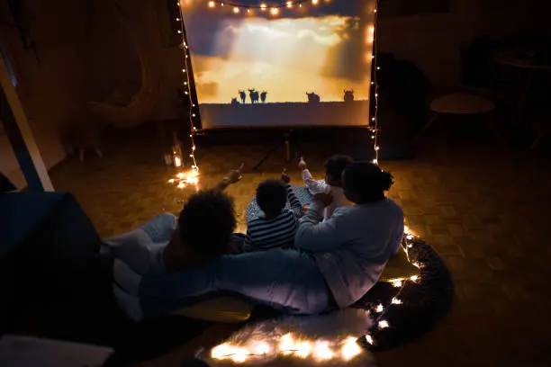 Projector on an Indoor Movie Marathon can find on Gecko